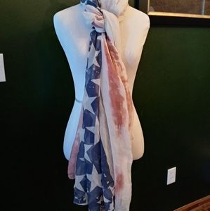 USA flag scarf